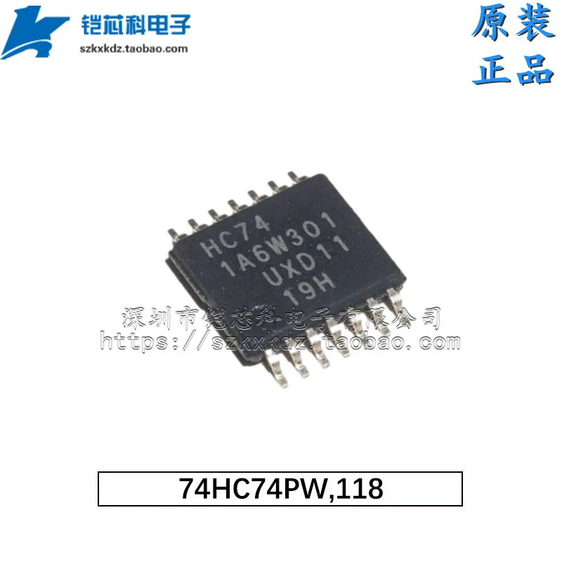 

10Pcs Original SN74HC74PWR 74HC74PW HC74 SMD TSSOP-14 IC Logic Integrated Circuits D-Type Edge Triggered Flip-Flop