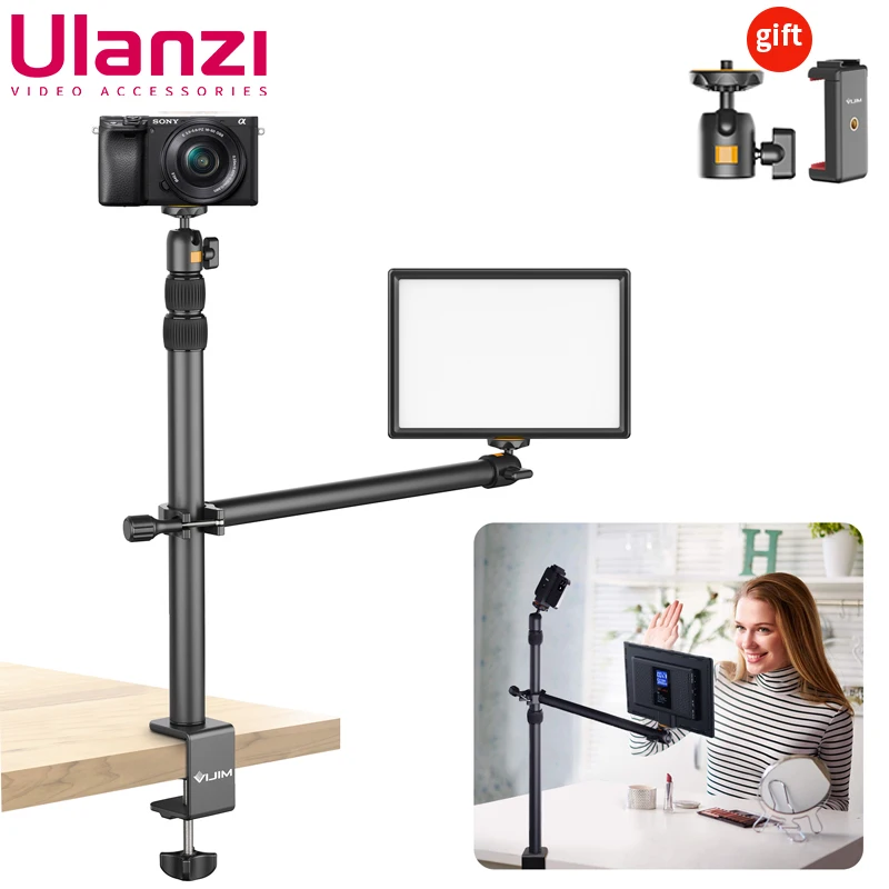 VIJIM LS02 Phone Holder Desktop Mount Photography 360° Ballhead Support For Live Broadcast Vlog Record Camera Desk Stand Arm
VIJIM LS02 Phone Holder Desktop Mount Photography 360° Ballhead Support For Live Broadcast Vlog Record Camera Desk Stand Arm