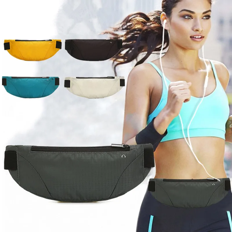 

Colorful Waist Bag Waterproof Waist Bum Bag Running Jogging Belt Pouch Zip Fanny Pack Sport Runner Crossbody Bags Men And Women