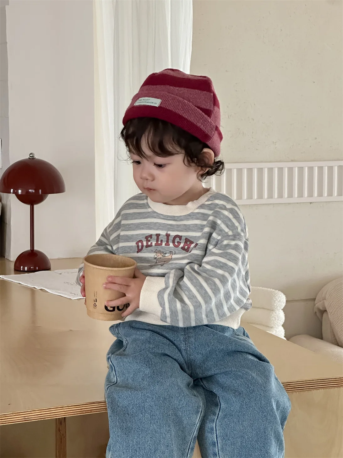 2025 Autumn New Baby Striped Sweatshirt Long Sleeve Infant Girl Cotton Pullover Tops Boys Casual Sweatshirt Toddler Clothes 7 S48cb829d40a442b7a1f41f7e03cd1129a