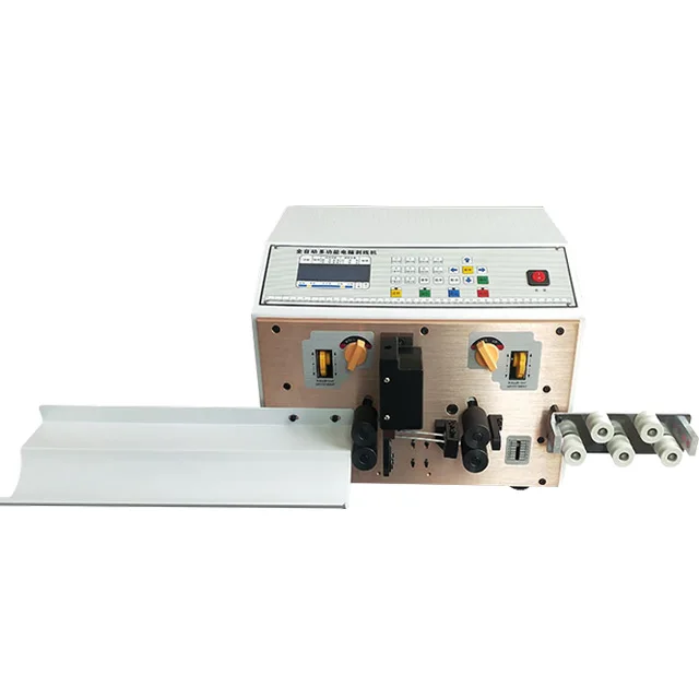 Double Line Automatic Electric Wire Cutting Machine and Stripping Machine 
Double Line Automatic Electric Wire Cutting Machine and Stripping Machine