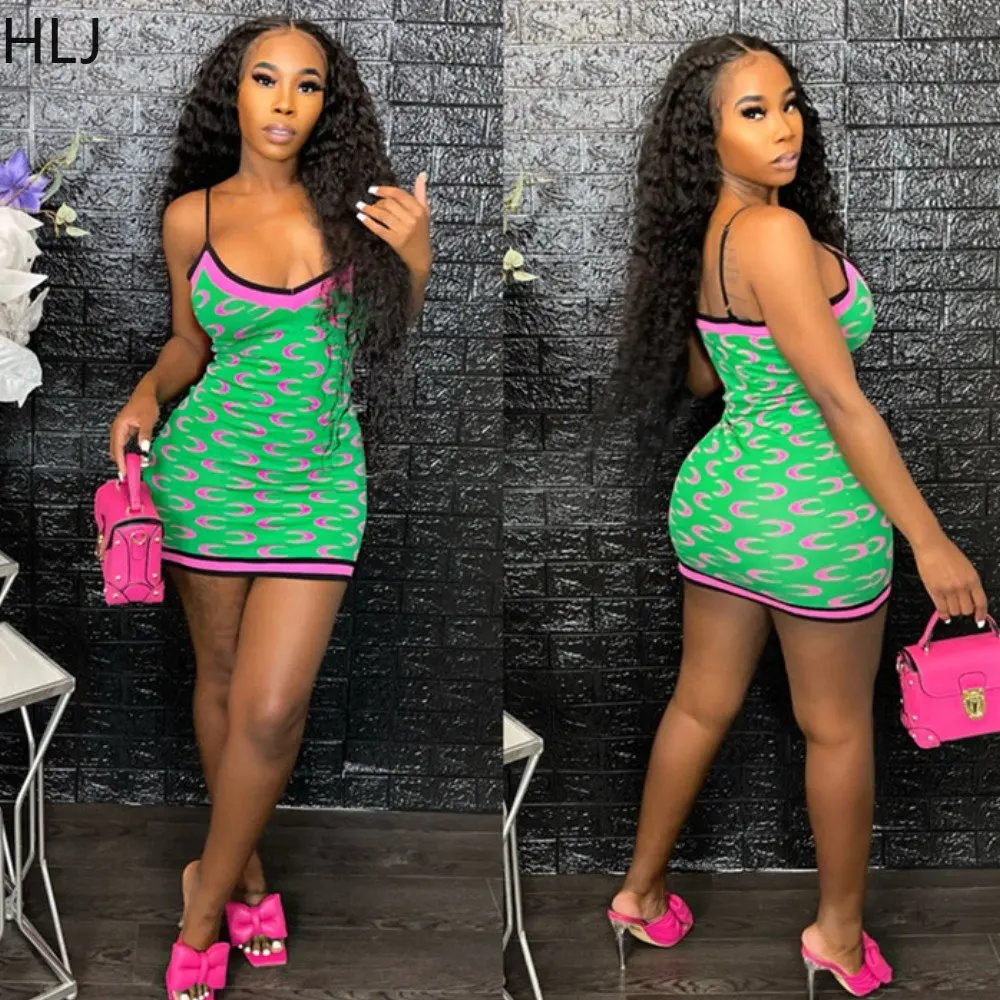 HLJ Summer Knitting Thin Strap Bodycon Dresses Women Printing Slim Backless Vestidos Sexy Female Party Club Clothing 2023 New
HLJ Summer Knitting Thin Strap Bodycon Dresses Women Printing Slim Backless Vestidos Sexy Female Party Club Clothing 2023 New