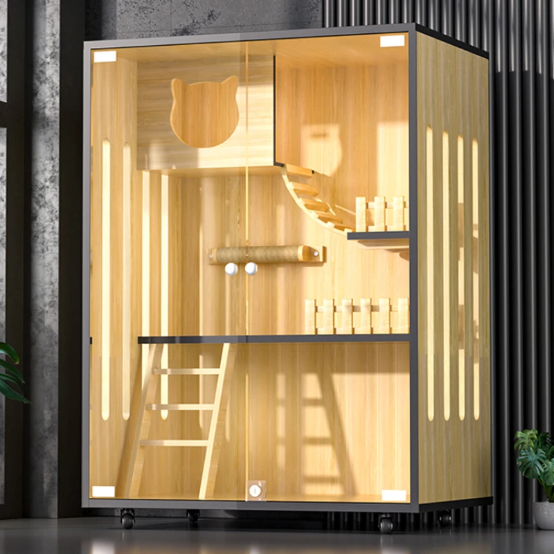 Cat Villa Cat Cage Cat Cabinet Cat House Cattery Double-Layer Pet Room Oversized Free Space Cat Nest Home Indoor
Cat Villa Cat Cage Cat Cabinet Cat House Cattery Double-Layer Pet Room Oversized Free Space Cat Nest Home Indoor