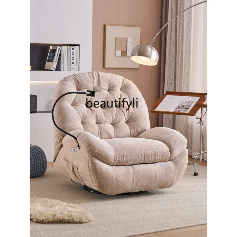 Lazy Massage Armchair Leisure Space Multifunctional Chair Living Room Balcony Rotatable Recliner Electric Single Sofa furniture
Lazy Massage Armchair Leisure Space Multifunctional Chair Living Room Balcony Rotatable Recliner Electric Single Sofa furniture