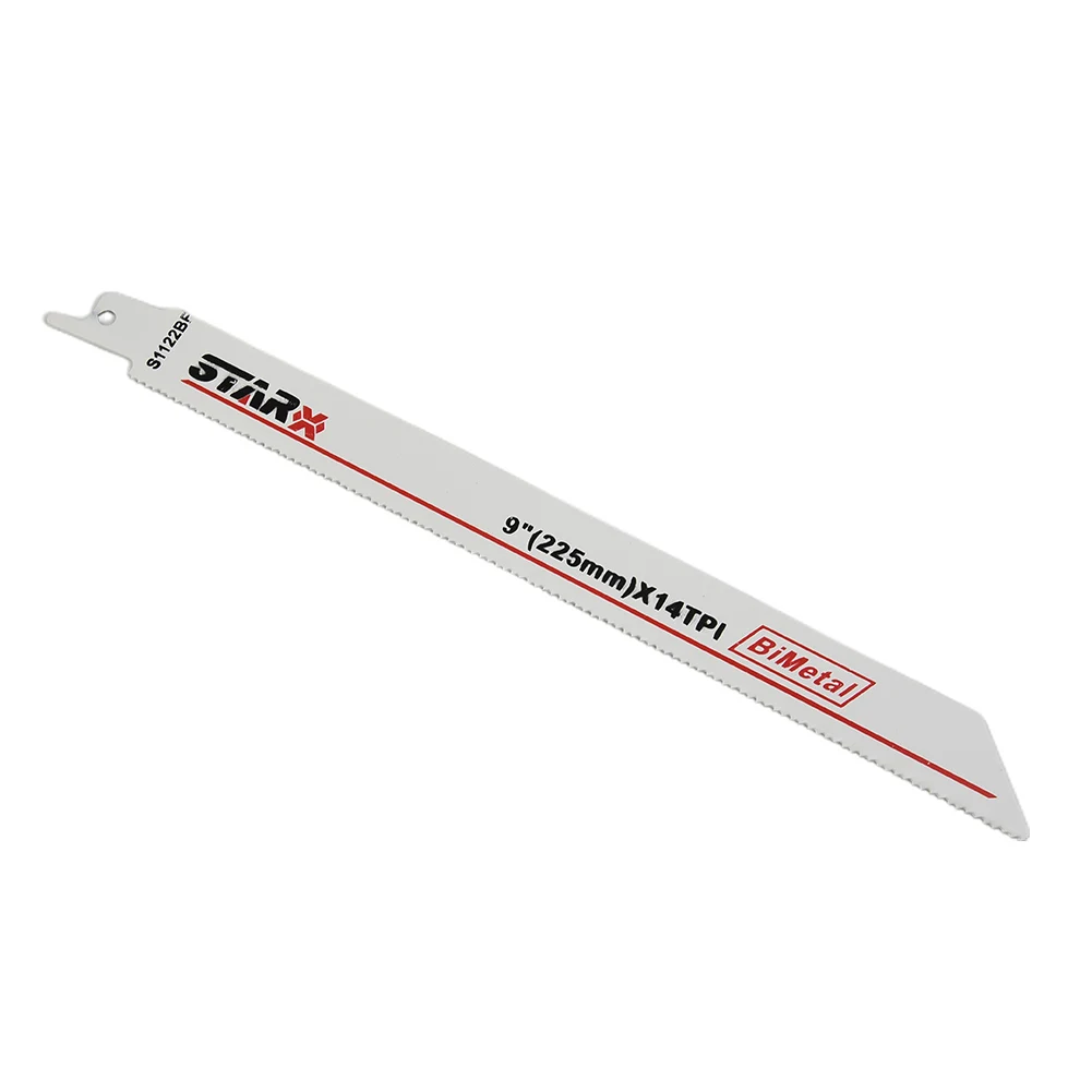 Reciprocating Saw Blade 225mm BI-Metal 1/2" Universal Shank Flexible For Metal Wood Cutting Saw Hand Tools
Reciprocating Saw Blade 225mm BI-Metal 1/2" Universal Shank Flexible For Metal Wood Cutting Saw Hand Tools