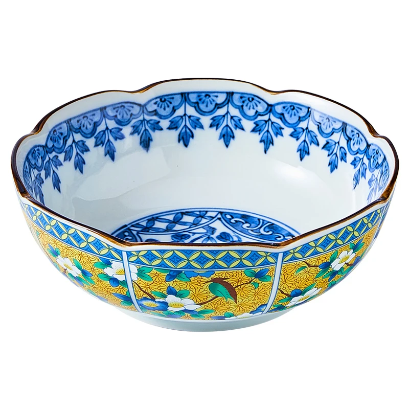 Mino Yaki Yellow Flower and Bird Series Japanese Household Ceramic Tableware Plate Soup Bowl Rice Bowl Noodle Bowl
Mino Yaki Yellow Flower and Bird Series Japanese Household Ceramic Tableware Plate Soup Bowl Rice Bowl Noodle Bowl