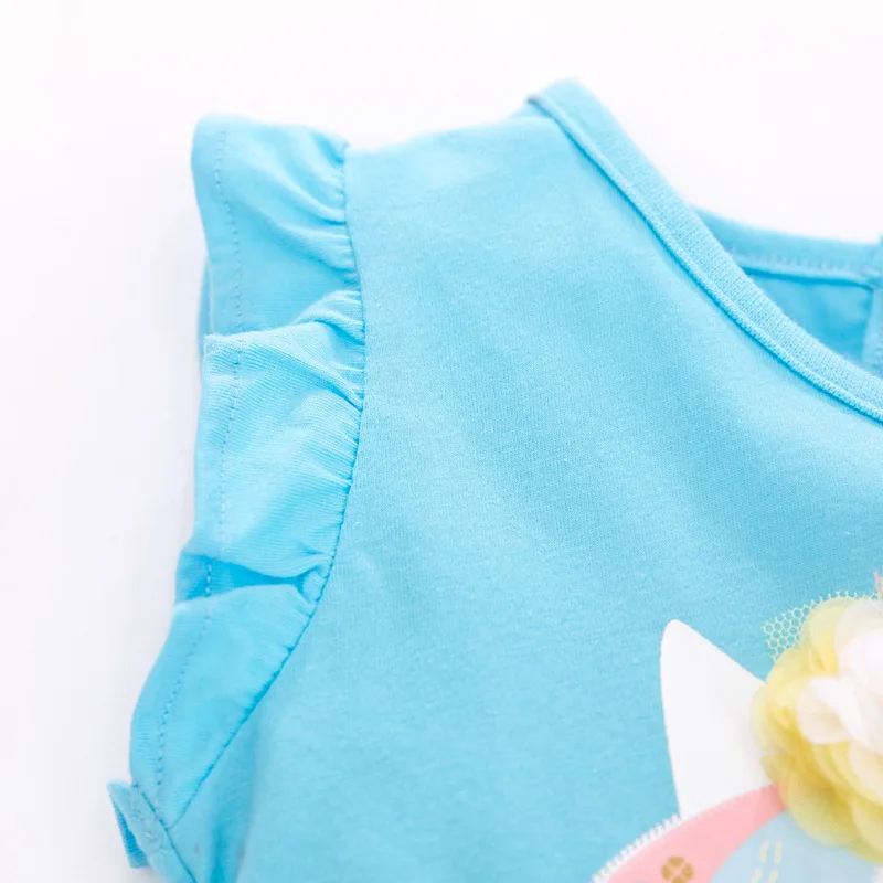 Little maven 2022 Baby Girls Summer Dress Blue Unicorn Pretty Children Casual Clothes Cotton for Kids 2-7 year Little maven 2022 Baby Girls Summer Dress Blue Unicorn Pretty Children Casual Clothes Cotton for Kids 2-7 year
