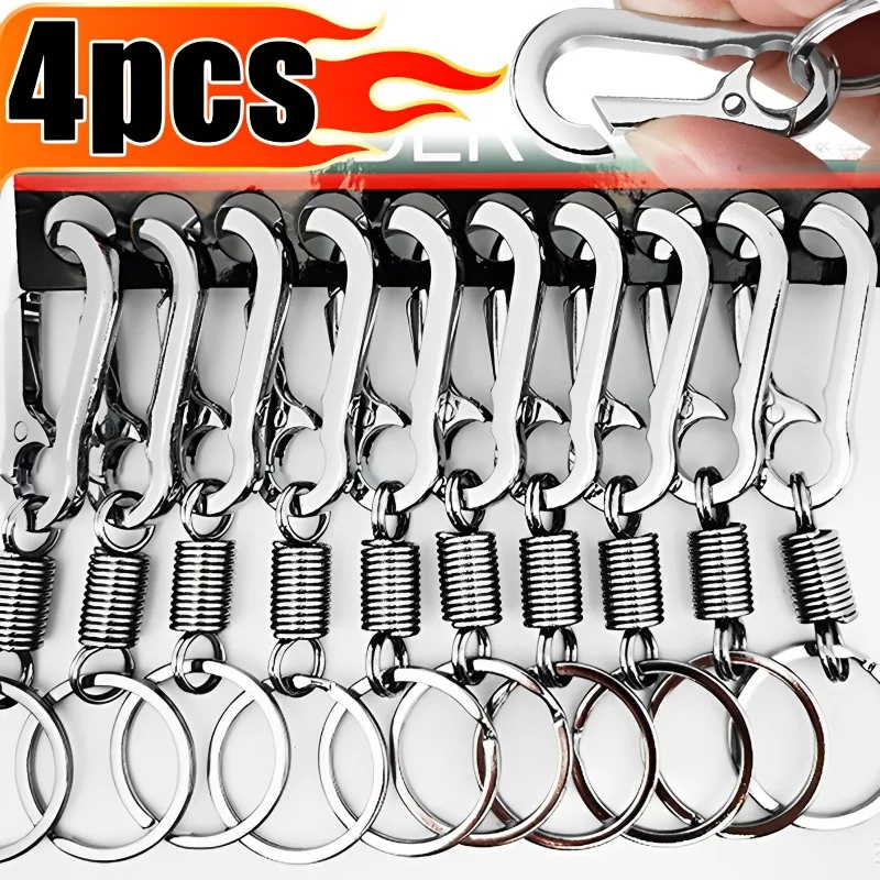 1/4PCS Spring Keychain Climbing Hook Car Keychain Strong Carabiner Shape Keychain Zinc Alloy Keychain Chain Rings Accessories
1/4PCS Spring Keychain Climbing Hook Car Keychain Strong Carabiner Shape Keychain Zinc Alloy Keychain Chain Rings Accessories