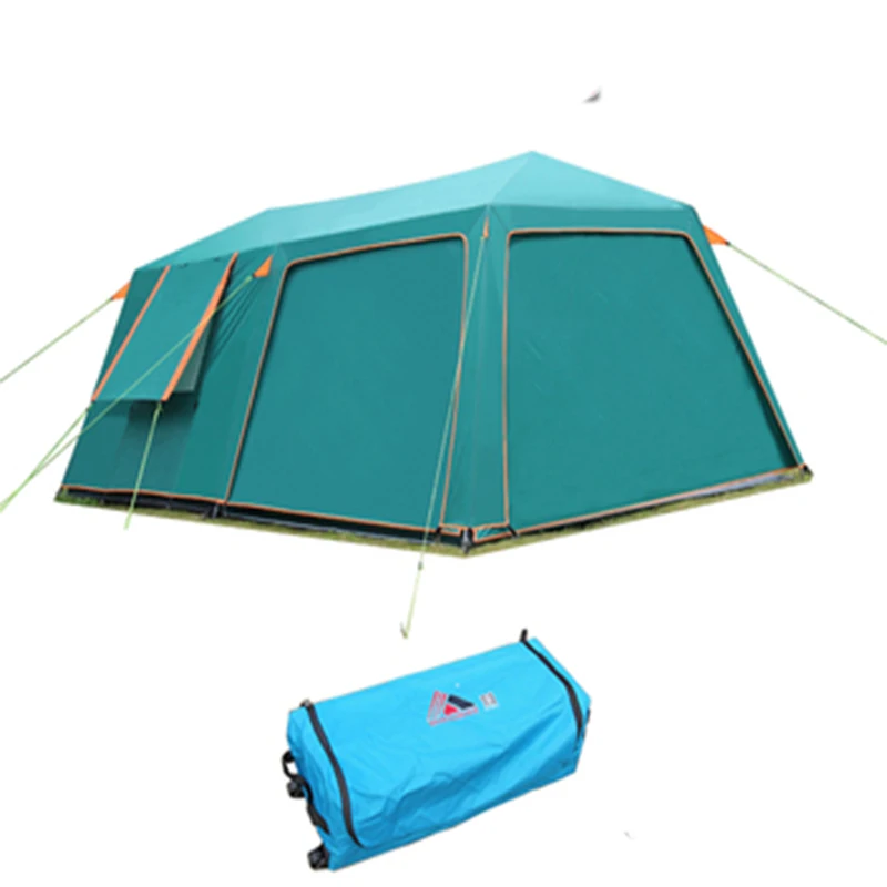 

Ultralarge 8-12 Person Double Layer Waterproof Windproof Camping Tent Gazebo Barraca Tente De Camping Tienda De Campaña