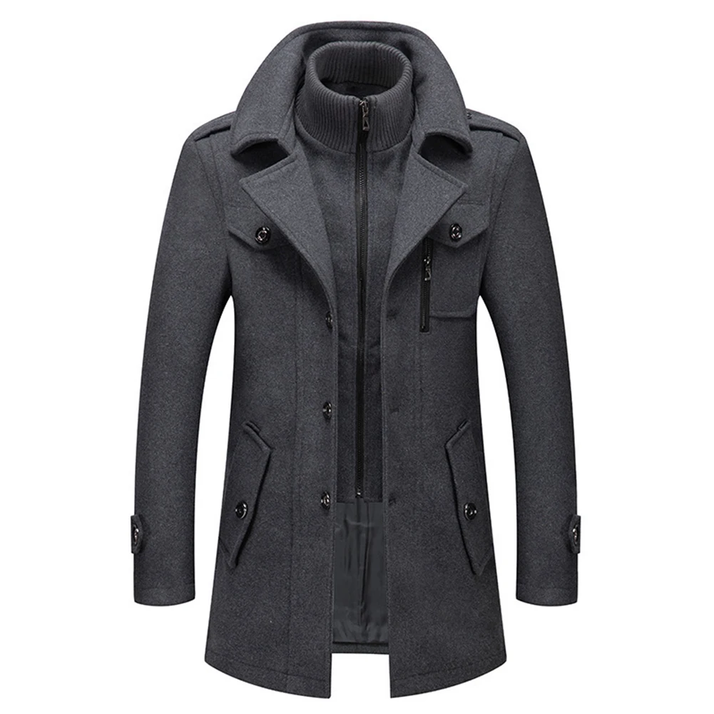 Fashion Men's Casual Trench Coats Winter Jackets Woolen Long Sleeve Coats Male Business Cold-Resistant Overcoats Trench Tops
Fashion Men's Casual Trench Coats Winter Jackets Woolen Long Sleeve Coats Male Business Cold-Resistant Overcoats Trench Tops