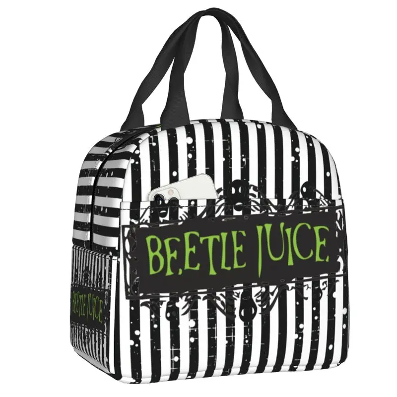 Beetlejuice Film Portable Lunch Boxes Women Waterproof Thermal Cooler Food Insulated Lunch Bag Kids School Children
Beetlejuice Film Portable Lunch Boxes Women Waterproof Thermal Cooler Food Insulated Lunch Bag Kids School Children