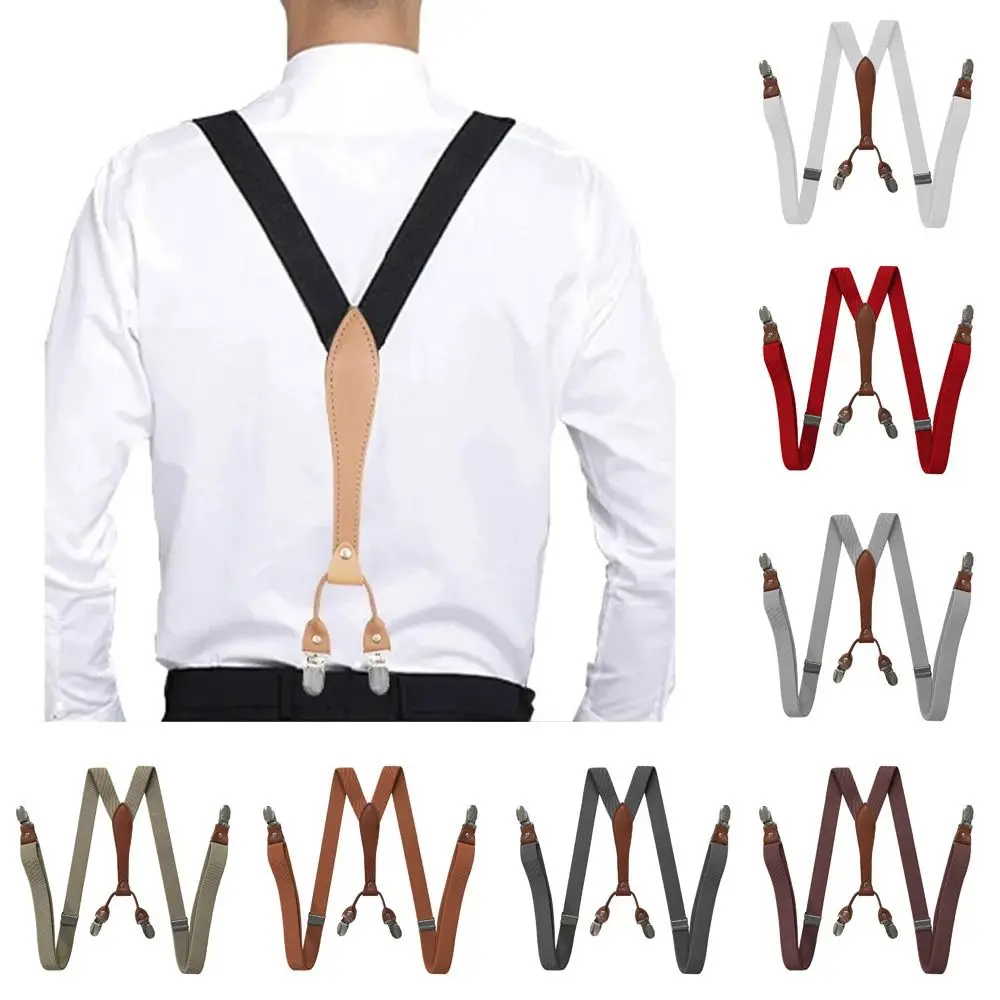 Y Shape Braces Suspenders New Vintage 4 Clips Trouser Straps Belt Wedding Party Adjustable Brace Strap Belt Adult
Y Shape Braces Suspenders New Vintage 4 Clips Trouser Straps Belt Wedding Party Adjustable Brace Strap Belt Adult