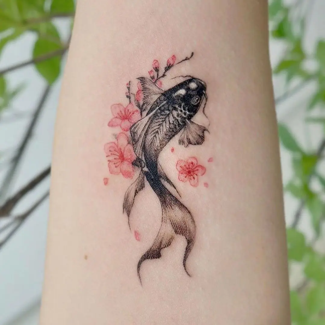 Wind Plum Blossom Carp Half Arm Tattoo Stickers Waterproof Fake Tattoo Men Women Simulation Calf Arm Flower Fish Decal
Wind Plum Blossom Carp Half Arm Tattoo Stickers Waterproof Fake Tattoo Men Women Simulation Calf Arm Flower Fish Decal