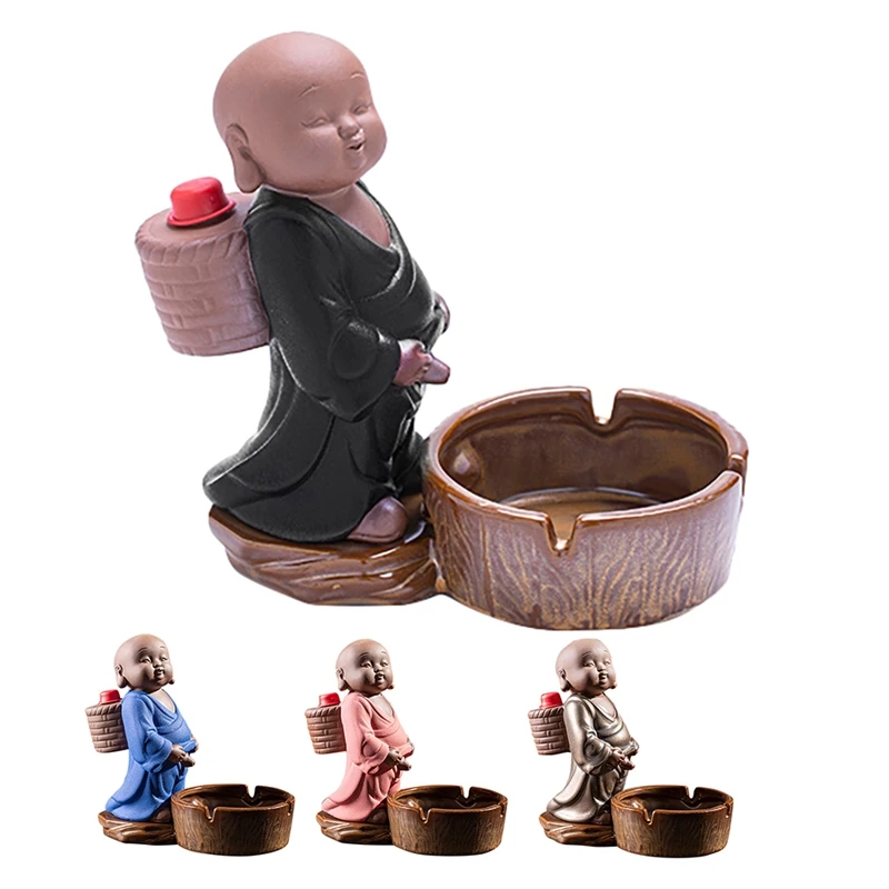 1Pcs Creative Cermic Ashtray Cute Little Monk Personality Funny Office Essential Home Furnishing Crafts Decor
1Pcs Creative Cermic Ashtray Cute Little Monk Personality Funny Office Essential Home Furnishing Crafts Decor