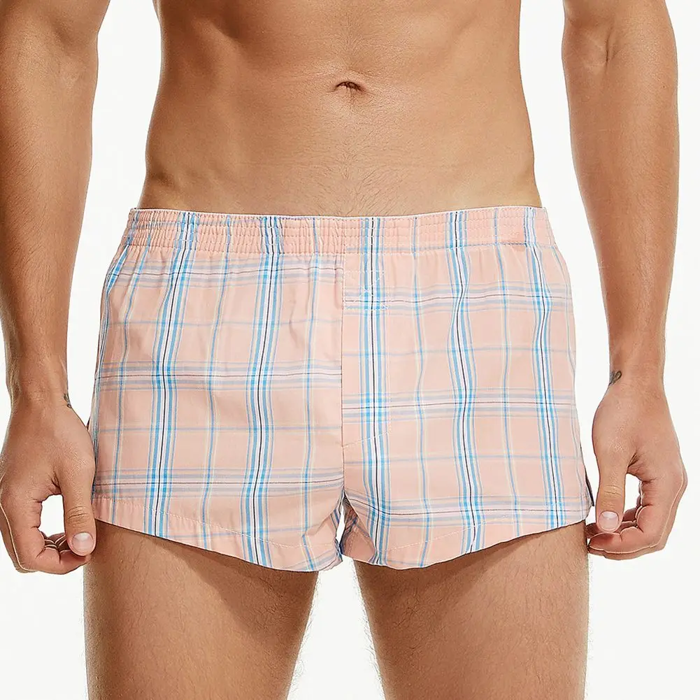 Men Plaid Cotton Boxer Large Size Briefs Loose Ellasticity Sleepwear Pouch Underwear Casual Shorts Trunks Swim Underpants
Men Plaid Cotton Boxer Large Size Briefs Loose Ellasticity Sleepwear Pouch Underwear Casual Shorts Trunks Swim Underpants