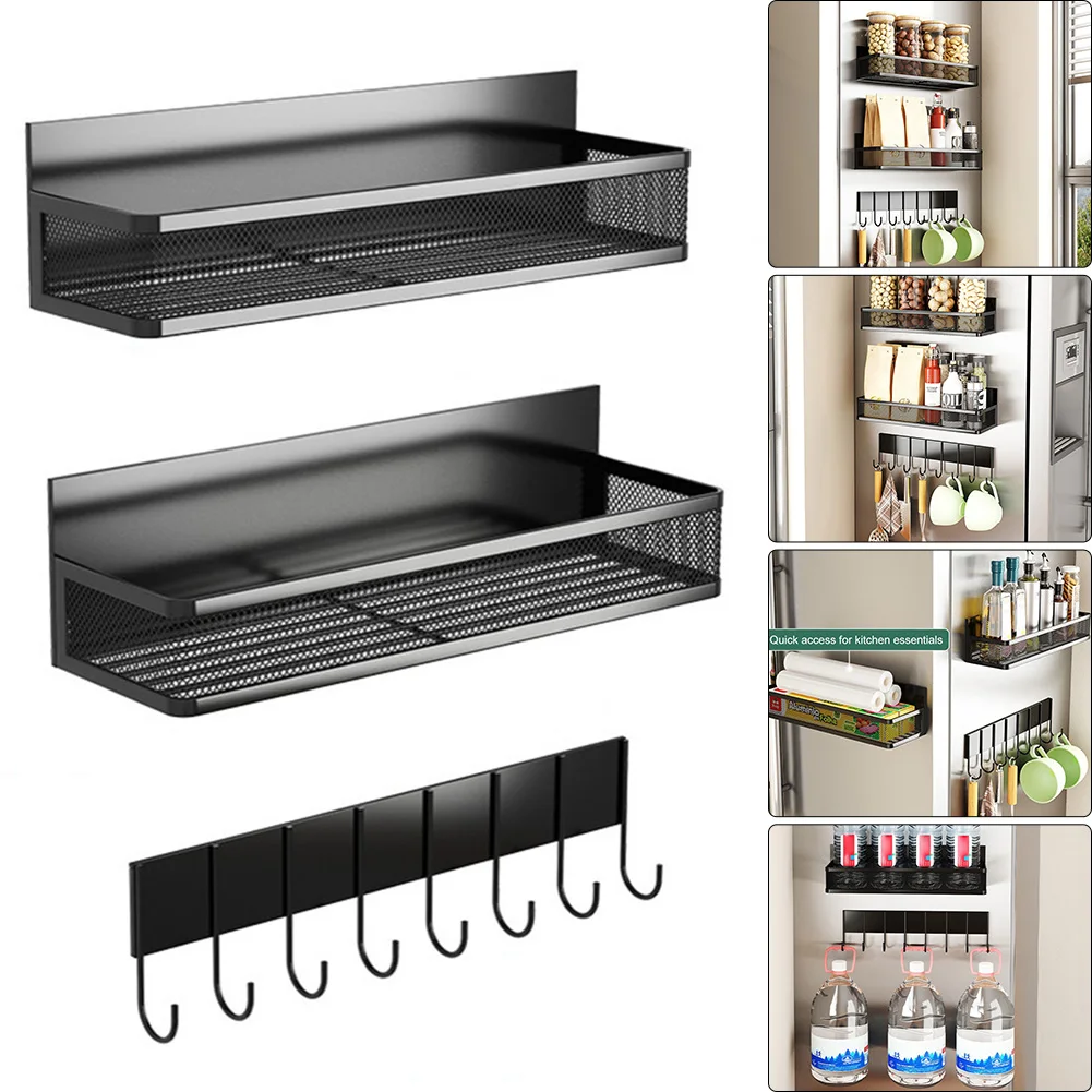 3Pcs Multi-functional Magnetic Refrigerator Spice Rack Side Shelf Storage Shelf Multi-Layer Sidewall Spice Holder Napkin Rack
3Pcs Multi-functional Magnetic Refrigerator Spice Rack Side Shelf Storage Shelf Multi-Layer Sidewall Spice Holder Napkin Rack