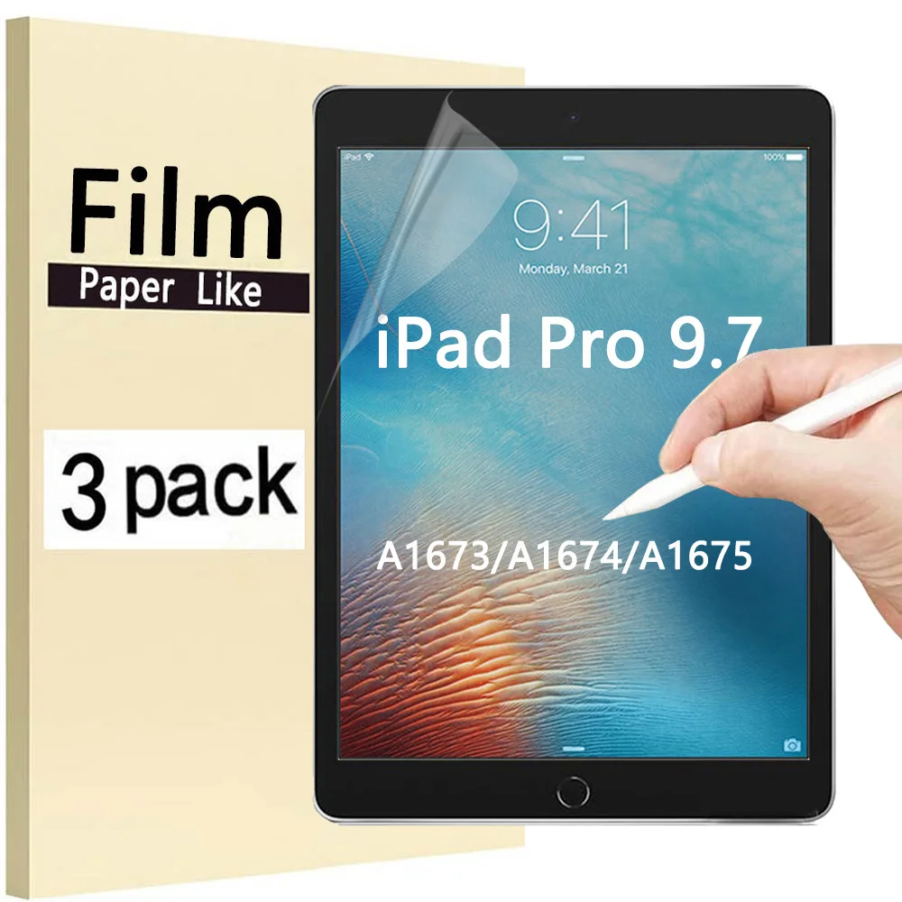 (3 упаковки) бумага как пленка для Apple iPad Pro 9,7 2016 A1673 A1674 A1675, защита экрана планшета, как написание на бумаге
(3 упаковки) бумага как пленка для Apple iPad Pro 9,7 2016 A1673 A1674 A1675, защита экрана планшета, как написание на бумаге