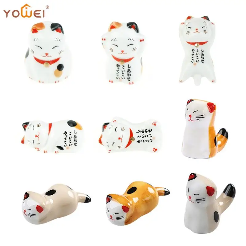 Ceramic Kitten Chopstick Rest Chopsticks Forks Spoon Holder Dinner Spoon Stand Chopsticks Pillow Home Decoration Table Ornament 
Ceramic Kitten Chopstick Rest Chopsticks Forks Spoon Holder Dinner Spoon Stand Chopsticks Pillow Home Decoration Table Ornament