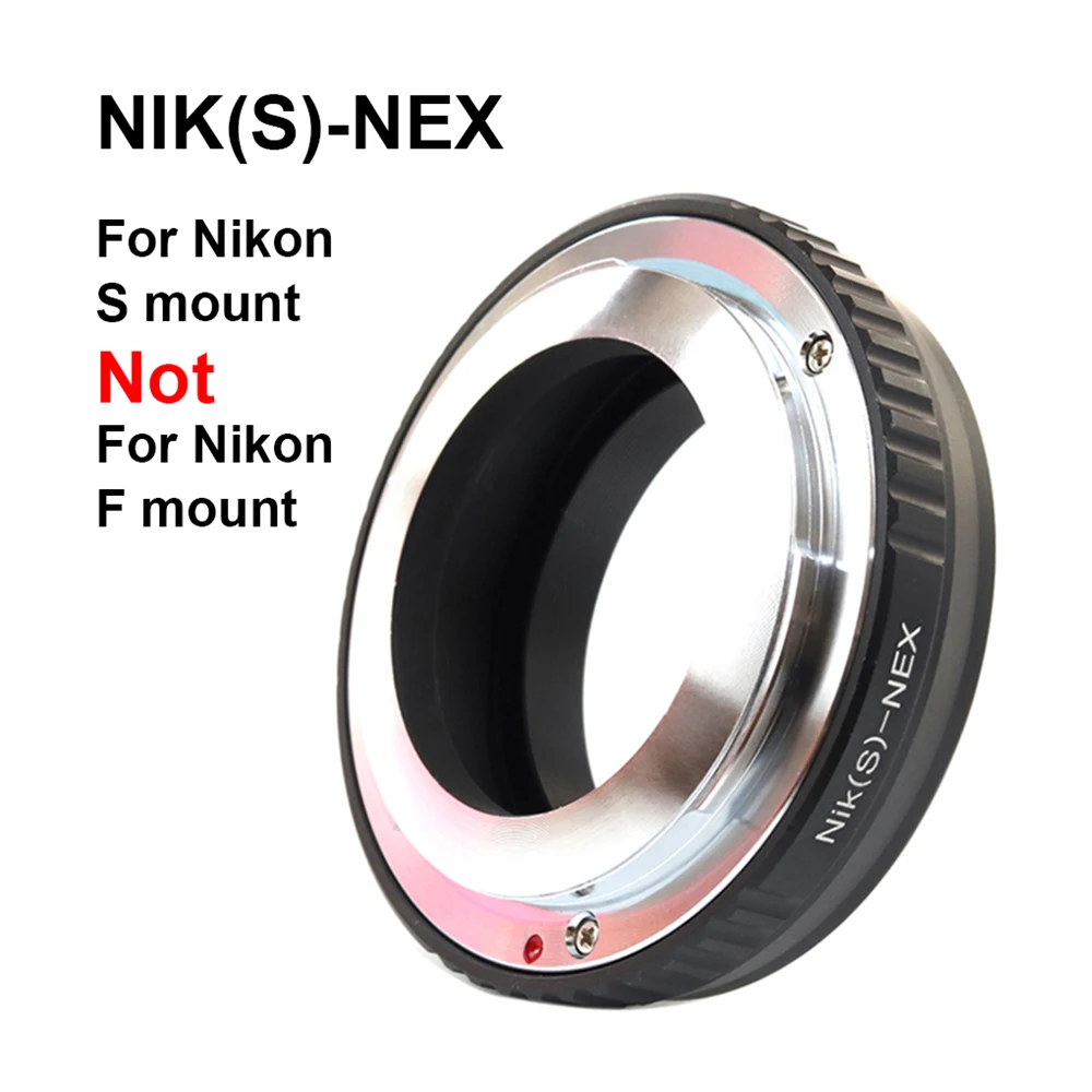 NIK(S)-NEX NIK S-FE Nikon-Sony Mount Adapter Ring For Nikon Rangefinder camera S mount Lens to Sony FE/E mount Camera A7 A9 NEX
NIK(S)-NEX NIK S-FE Nikon-Sony Mount Adapter Ring For Nikon Rangefinder camera S mount Lens to Sony FE/E mount Camera A7 A9 NEX
