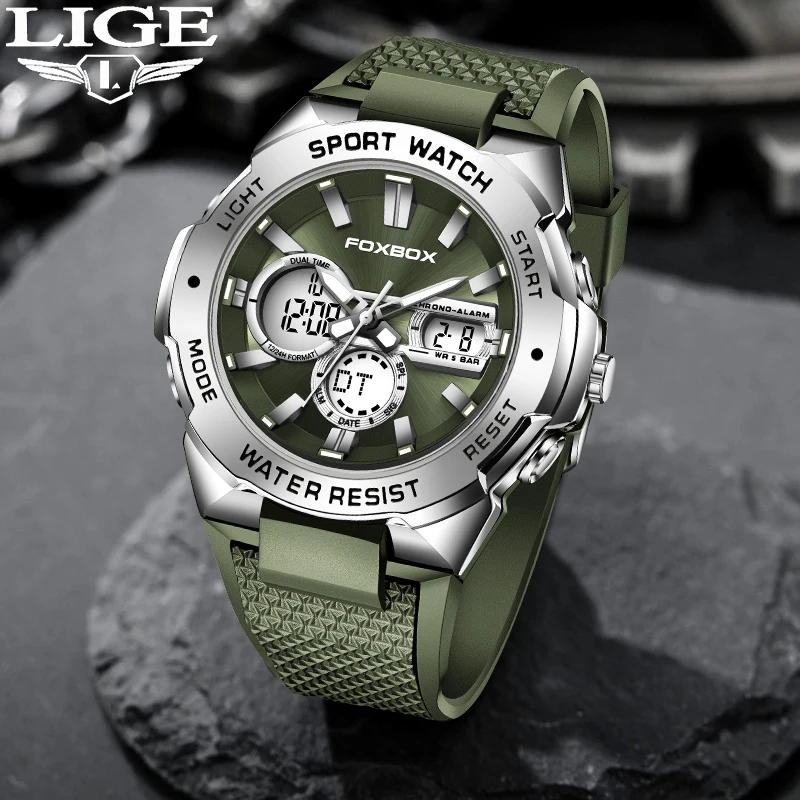 LIGE New Fashion Watch for Man Top Brand Silicone Waterproof Sport Mens Watches Automatic Date Military Wristwatch Reloj Hombre
LIGE New Fashion Watch for Man Top Brand Silicone Waterproof Sport Mens Watches Automatic Date Military Wristwatch Reloj Hombre