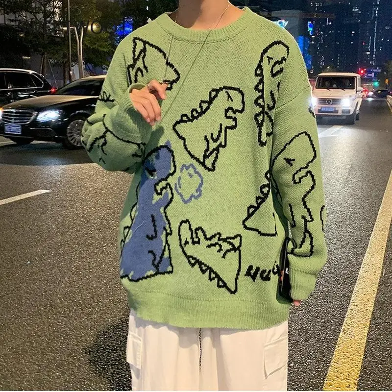 O-Neck Long Sleeve Women's Oversize Sweater Solid Dinosaur Printed Y2K Knitted Sweater Loose Casual Oversized Knitted Pullover
O-Neck Long Sleeve Women's Oversize Sweater Solid Dinosaur Printed Y2K Knitted Sweater Loose Casual Oversized Knitted Pullover