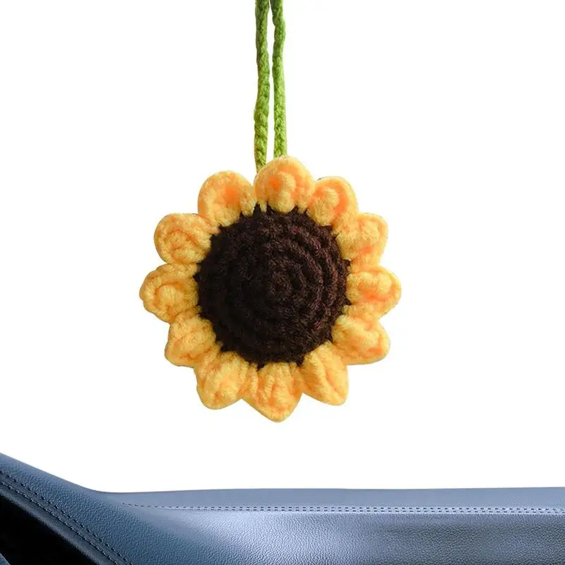Crochet Car Accessories Multipurpose Sunflower Car Rear View Mirror Decor Aesthetic Flower Car Accessories For Interior Decor
Crochet Car Accessories Multipurpose Sunflower Car Rear View Mirror Decor Aesthetic Flower Car Accessories For Interior Decor