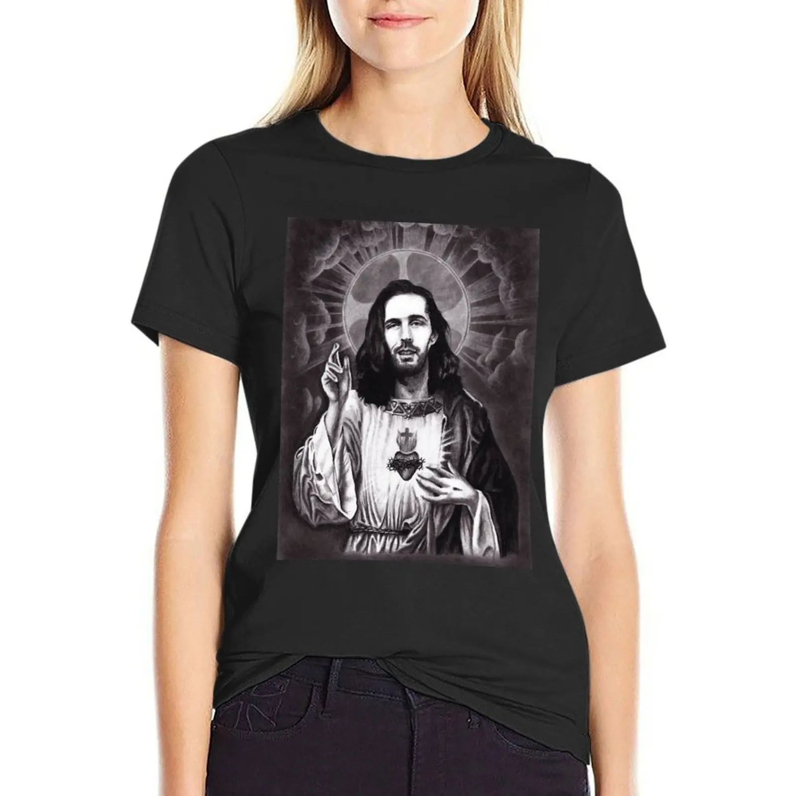 Hozier as Jesus T-Shirt funny summer clothes cute tops plus size t shirts for Women loose fit
Hozier as Jesus T-Shirt funny summer clothes cute tops plus size t shirts for Women loose fit