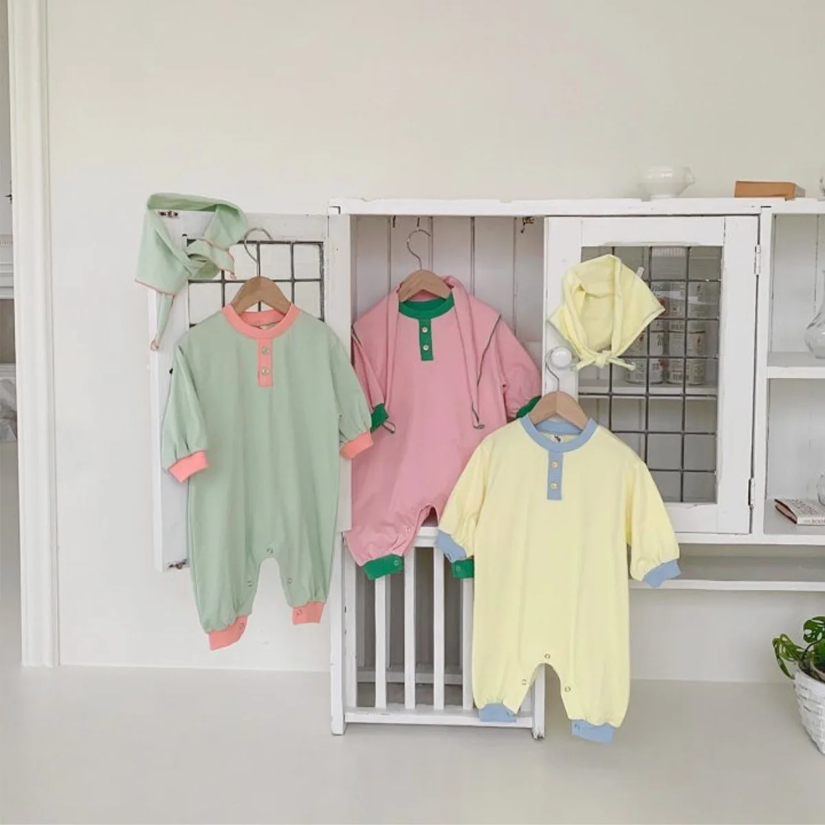 2025 Autumn New Baby Long Sleeve Romper + Shawl Cotton Infant Boy Girl Solid Casual Jumpsuit Newborn Toddler Clothes 0-24M 3 S48e9c3480ec446b2b846a37fb8d857c7P