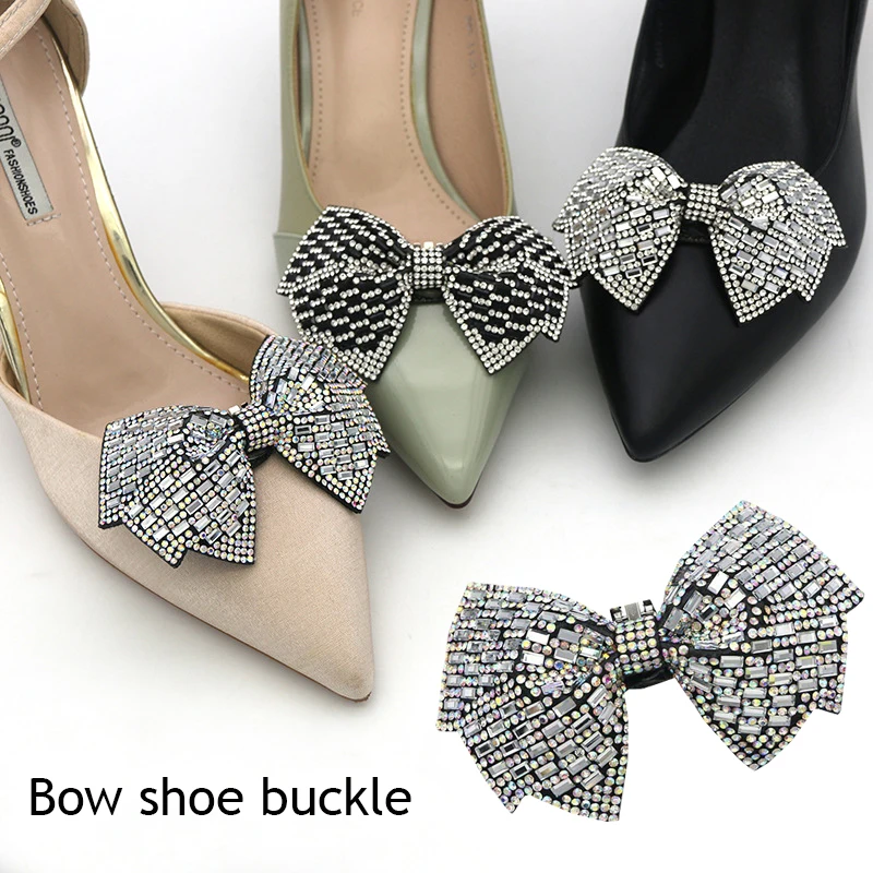 1PC Crystal Shoe Decorations Clip Shiny Rhinestone Bow Shoe Clips Bride Wedding High Heel Accessories For Women Shoe Buckles
1PC Crystal Shoe Decorations Clip Shiny Rhinestone Bow Shoe Clips Bride Wedding High Heel Accessories For Women Shoe Buckles