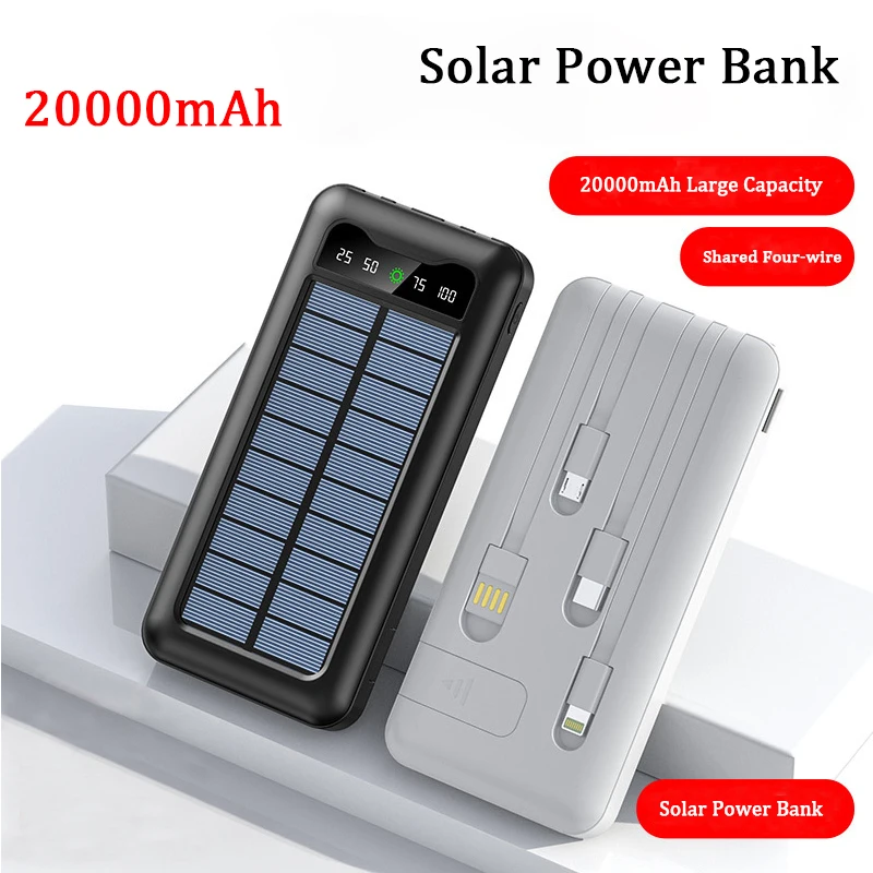 Solar Power Bank 30000mAh Portable External Battery Fast Charger Powerbank for Xiaomi iPhone 13Pro Samsung Huawei Poverbank
Solar Power Bank 30000mAh Portable External Battery Fast Charger Powerbank for Xiaomi iPhone 13Pro Samsung Huawei Poverbank