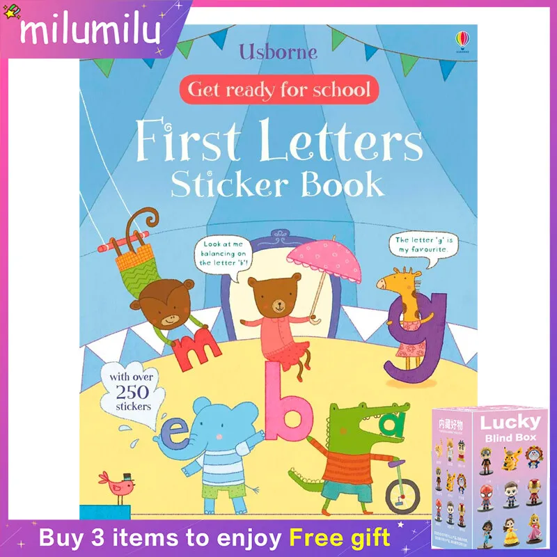 MiluMilu Get Ready For School First Letters Sticker Book Colouring English Activity Picture Book Baby
MiluMilu Get Ready For School First Letters Sticker Book Colouring English Activity Picture Book Baby