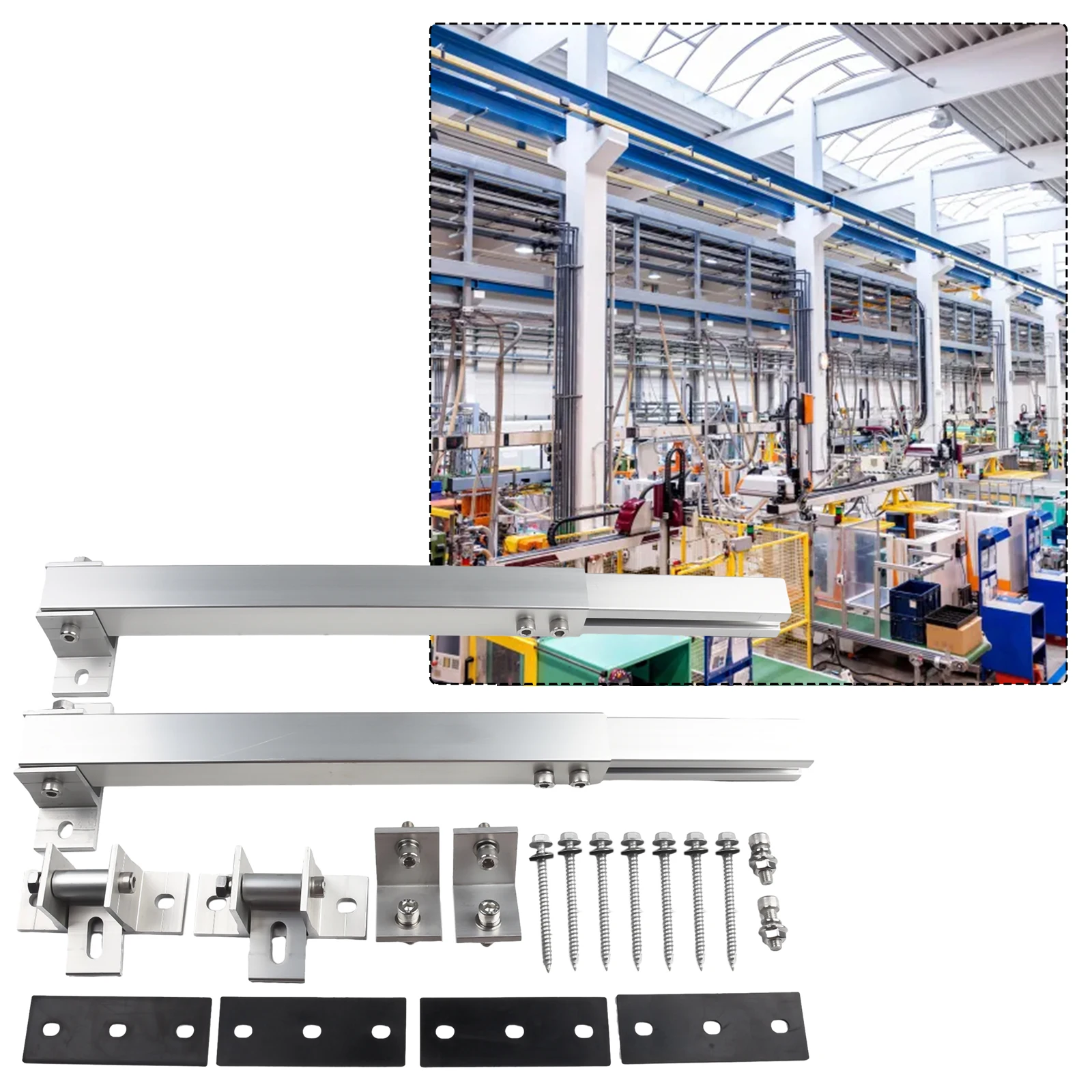 Brand New Short Brackets Photovoltaic Support Aluminum Alloy End Clamp Kit Silver Solar Holder Solar Panel Bracket Hardware
Brand New Short Brackets Photovoltaic Support Aluminum Alloy End Clamp Kit Silver Solar Holder Solar Panel Bracket Hardware