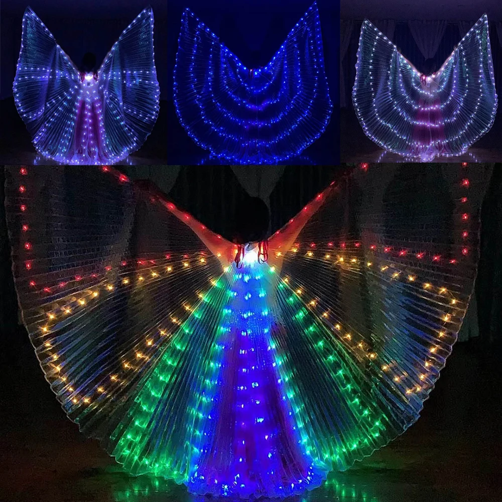 LED Wings Adult Belly Dance Performance Fluorescent Butterfly Isis Wings Carnival Led Costumes Shows With Adjustable Stick
LED Wings Adult Belly Dance Performance Fluorescent Butterfly Isis Wings Carnival Led Costumes Shows With Adjustable Stick