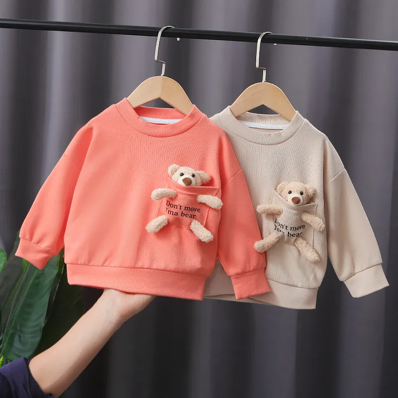 Cute Girls Printe T-shirt Sweatshirts Lovely Round Neck Long Sleeves Top Tees Baby Girls Boys with Bear Toddler Kids Sweatshirts
Cute Girls Printe T-shirt Sweatshirts Lovely Round Neck Long Sleeves Top Tees Baby Girls Boys with Bear Toddler Kids Sweatshirts
