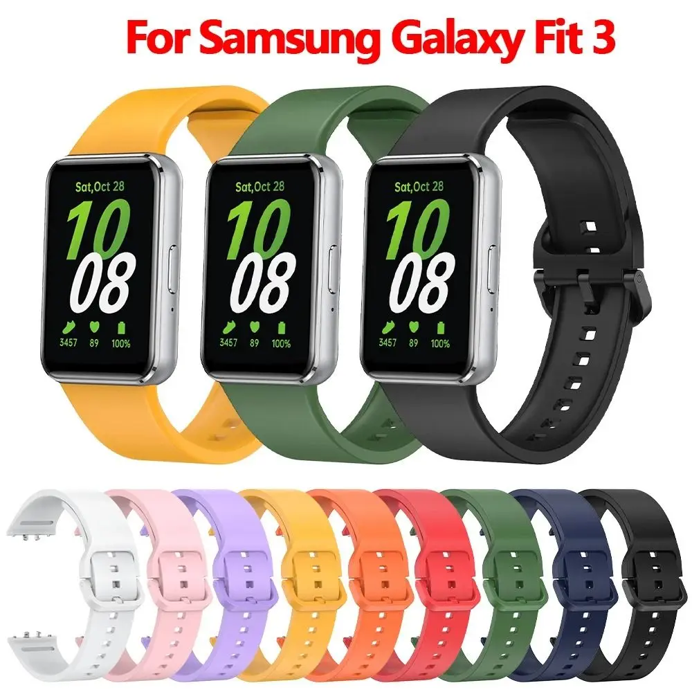 Силиконовый ремешок для смарт-часов Samsung Galaxy Fit 3, сменный ремешок для наручных часов, спортивный браслет для Galaxy Fit3, аксессуары для часов
Силиконовый ремешок для смарт-часов Samsung Galaxy Fit 3, сменный ремешок для наручных часов, спортивный браслет для Galaxy Fit3, аксессуары для часов