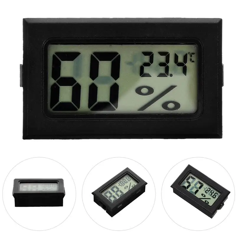 

3pcs Mini LCD Digital Thermometer Hygrometer Indoor Room Electronic Temperature Humidity Meter Sensor Gauge Detector