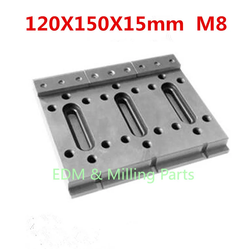CNC Wire EDM Sparks 150X120X15mm M8 Stainless Steel Extension Jig Holder Clamp For Spark DWC Wire Cut EDM Machine
CNC Wire EDM Sparks 150X120X15mm M8 Stainless Steel Extension Jig Holder Clamp For Spark DWC Wire Cut EDM Machine