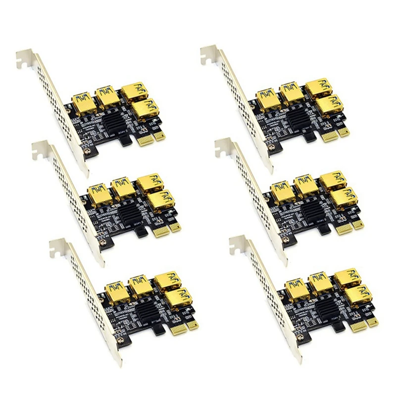 PCI-Express 1 To 4 Riser Card PCI-E 1X To Pcie USB 3.0 Adapter Port Multiplier Miner Card For BTC Bitcoin Mining
PCI-Express 1 To 4 Riser Card PCI-E 1X To Pcie USB 3.0 Adapter Port Multiplier Miner Card For BTC Bitcoin Mining