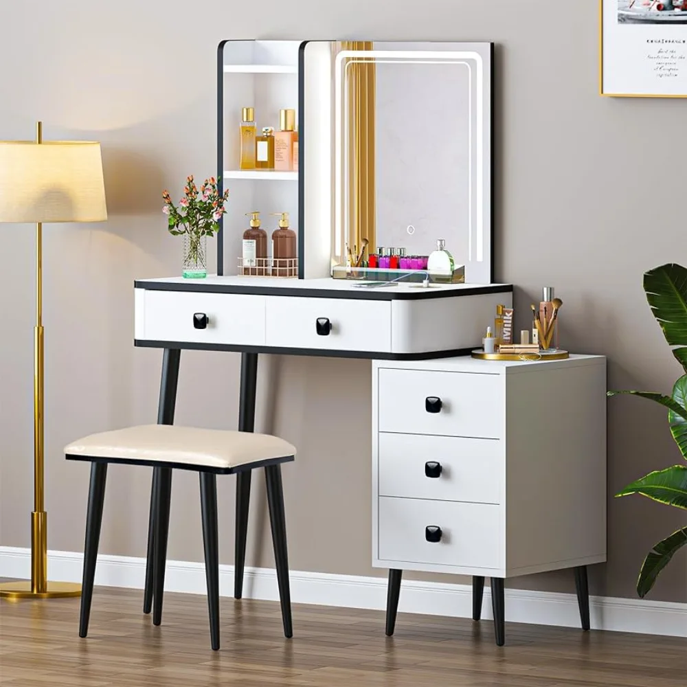 Vanity Desk Set Dressing Table White Dressing Table With Lots Storage 3 Lighting Modes Makeup Vanity With Charging Station Home
Vanity Desk Set Dressing Table White Dressing Table With Lots Storage 3 Lighting Modes Makeup Vanity With Charging Station Home