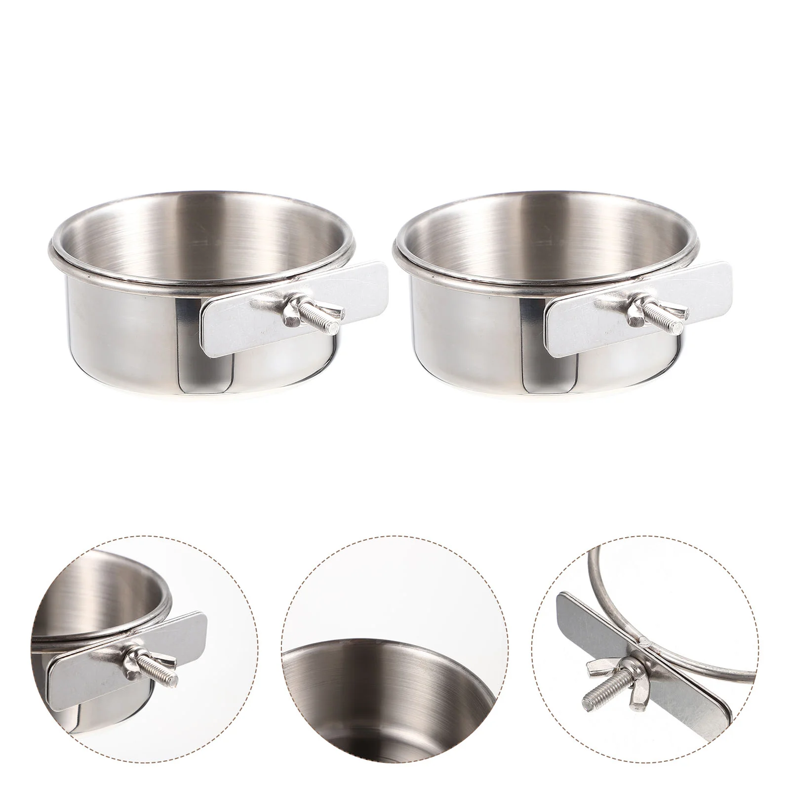 2 Sets Parrot Bowl Stainless Feeder Cockatiels Steel Bird Cage Food Plate Feeders Drinking Glasses
2 Sets Parrot Bowl Stainless Feeder Cockatiels Steel Bird Cage Food Plate Feeders Drinking Glasses
