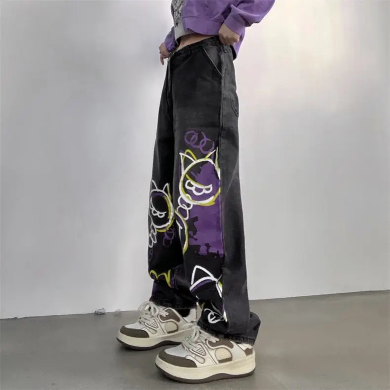 New Graffiti Jeans Children's Ins High Waist Slim Trend Versatile Loose Straight Leg Wide Leg Casual Pants Cargo Pants Men
New Graffiti Jeans Children's Ins High Waist Slim Trend Versatile Loose Straight Leg Wide Leg Casual Pants Cargo Pants Men