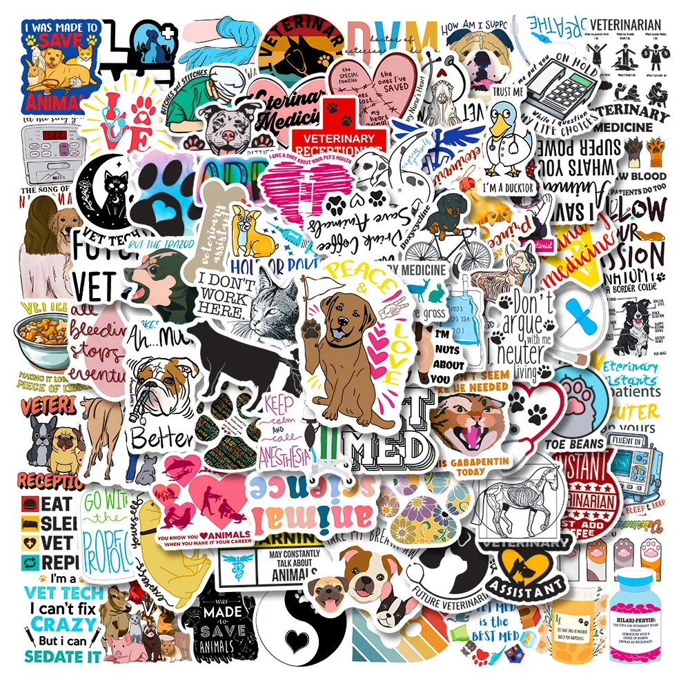 10/30/50PCS New DIY Veterinary Stickers Cartoon Creative Anime iPad Computer Desk Car Guitar Bed Decoration Waterproof Wholesale
10/30/50PCS New DIY Veterinary Stickers Cartoon Creative Anime iPad Computer Desk Car Guitar Bed Decoration Waterproof Wholesale