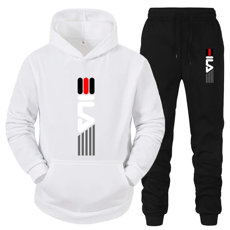 Men's Tracksuit Hooded Pullover + Sweatpants Sports Suit Casual Jogger Sportswear 2 Piece Male Fleece Streetwear Sets
Men's Tracksuit Hooded Pullover + Sweatpants Sports Suit Casual Jogger Sportswear 2 Piece Male Fleece Streetwear Sets