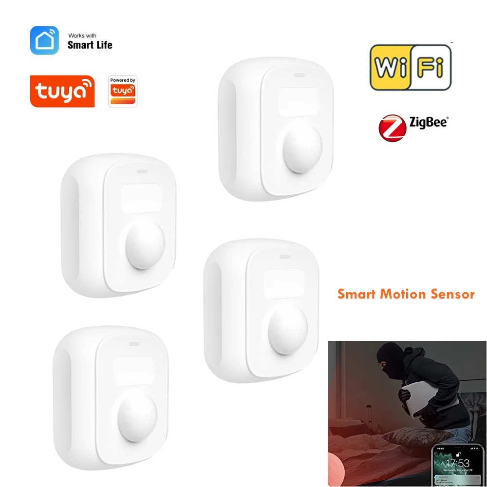 Tuya Zigbee Wifi Mini PIR Motion Sensor Smart Life APP Control Human Movement Detector with Light Sensor Scene Switch Function
Tuya Zigbee Wifi Mini PIR Motion Sensor Smart Life APP Control Human Movement Detector with Light Sensor Scene Switch Function