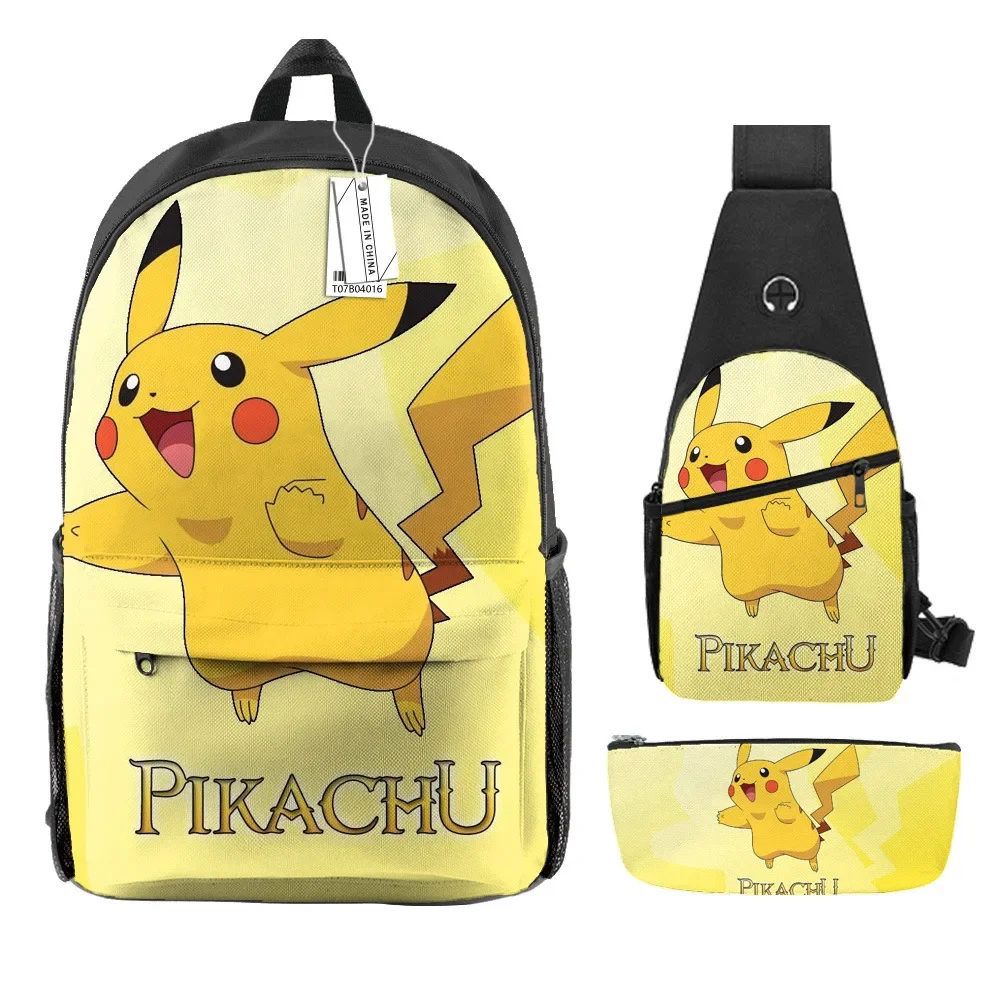 3PC-Pikachu Schoolbag Printing Fashion Trend Backpack Pokemon Chest Bag Pen Bag Backpack Three-piece Birthday Gift
3PC-Pikachu Schoolbag Printing Fashion Trend Backpack Pokemon Chest Bag Pen Bag Backpack Three-piece Birthday Gift
