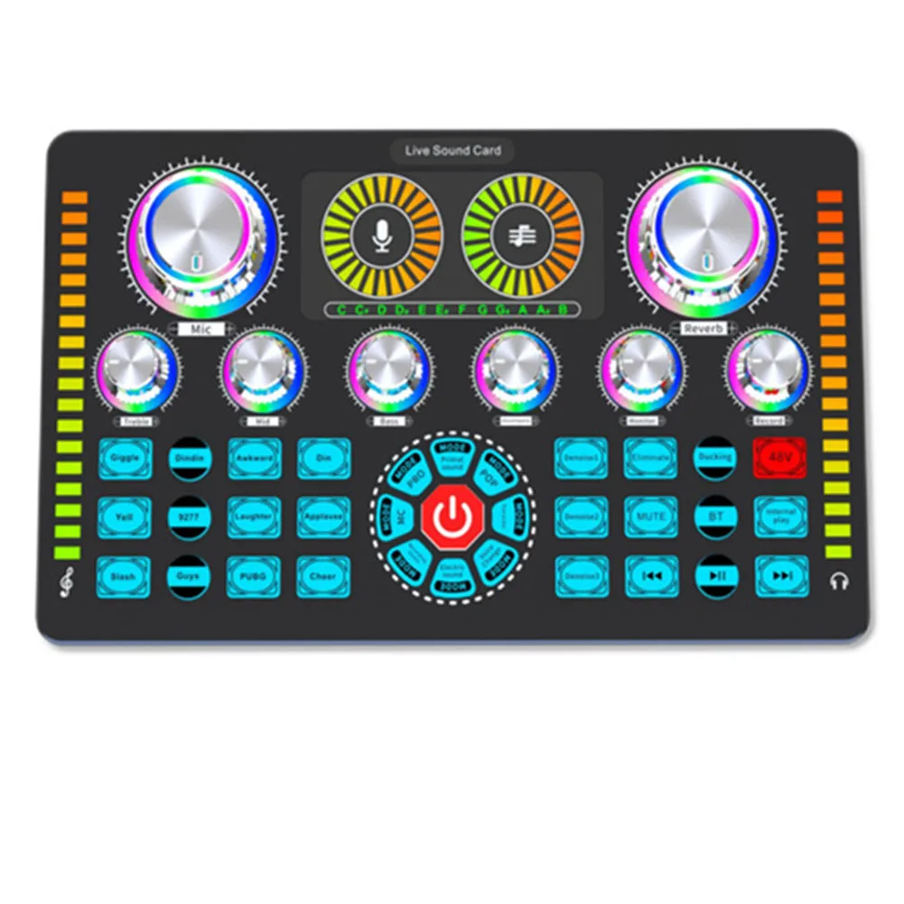High-quality Live Sound Card And High Quality Brand New Changer Live Streaming Karaoke Home Mixer Voice Q7 Sound Card
High-quality Live Sound Card And High Quality Brand New Changer Live Streaming Karaoke Home Mixer Voice Q7 Sound Card