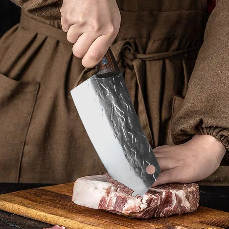 8" Kitchen Knives Hand Forged Stainless Steel Meat Chopping Cleaver Slicing Vegetables Chinese Chef Knife Cooking Tools
8" Kitchen Knives Hand Forged Stainless Steel Meat Chopping Cleaver Slicing Vegetables Chinese Chef Knife Cooking Tools