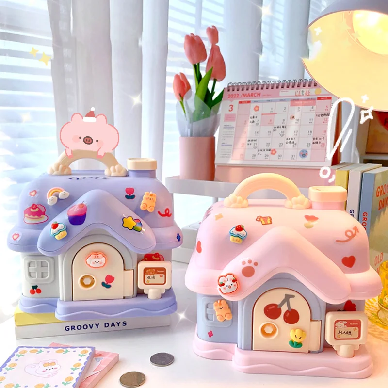Cute Creative Money Box with Lock Key Saving for Kids Hidden Storage Plastic Secret Coin Piggy Bank for Papper Money Living Room
Cute Creative Money Box with Lock Key Saving for Kids Hidden Storage Plastic Secret Coin Piggy Bank for Papper Money Living Room