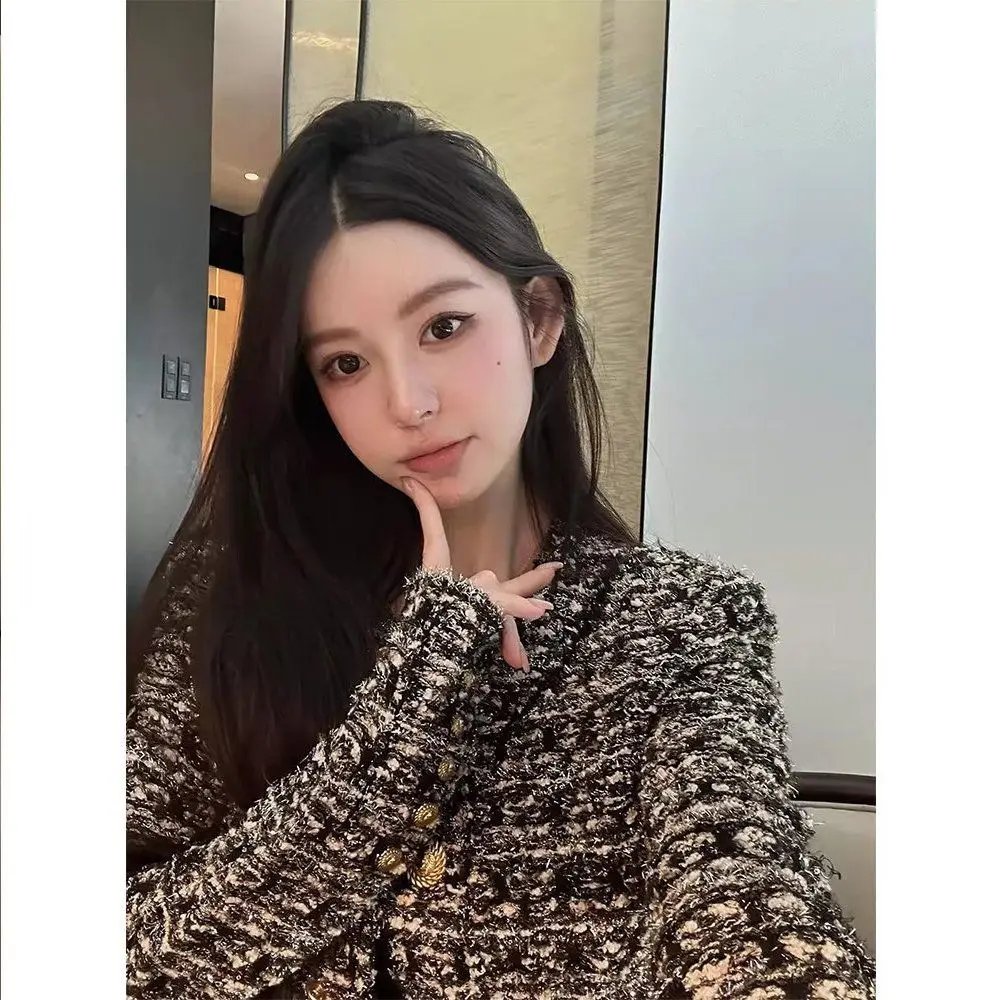 Women Casual Gold Button Cardigan Straight Short Jacket Dark Long Coat Harajuku Clothing In Stock Spring New Fashion 2024
Women Casual Gold Button Cardigan Straight Short Jacket Dark Long Coat Harajuku Clothing In Stock Spring New Fashion 2024