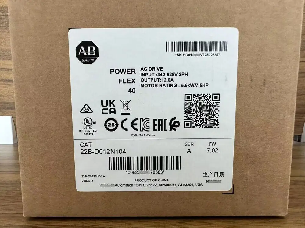 Allen-Bradley 22B-D012N104 NEW PowerFlex 40 5.5 kW 7.5 HP Drive 22BD012N104 AB
Allen-Bradley 22B-D012N104 NEW PowerFlex 40 5.5 kW 7.5 HP Drive 22BD012N104 AB